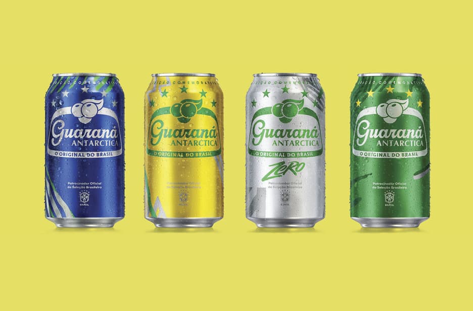 Copa do Mundo nas latas do Guaraná Antarctica