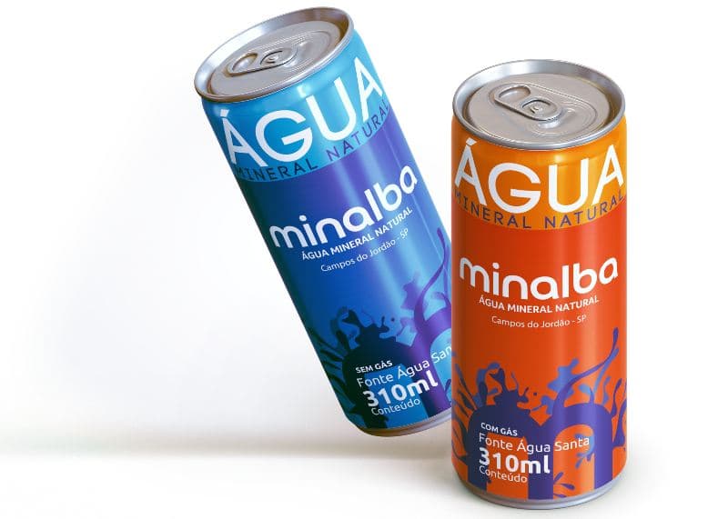 Minalba inicia venda de água mineral em lata