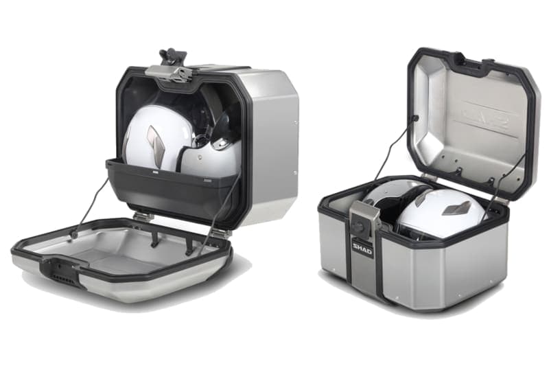 Baús de alumínio para motos Shad Terra devem chegar no Brasil