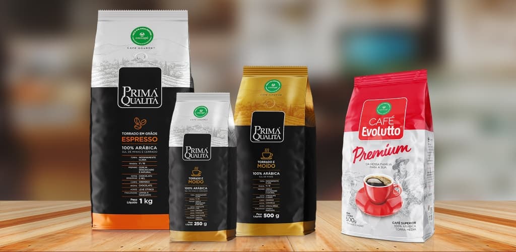 Café Evolutto e Prima Qualità apresentam embalagens de alumínio