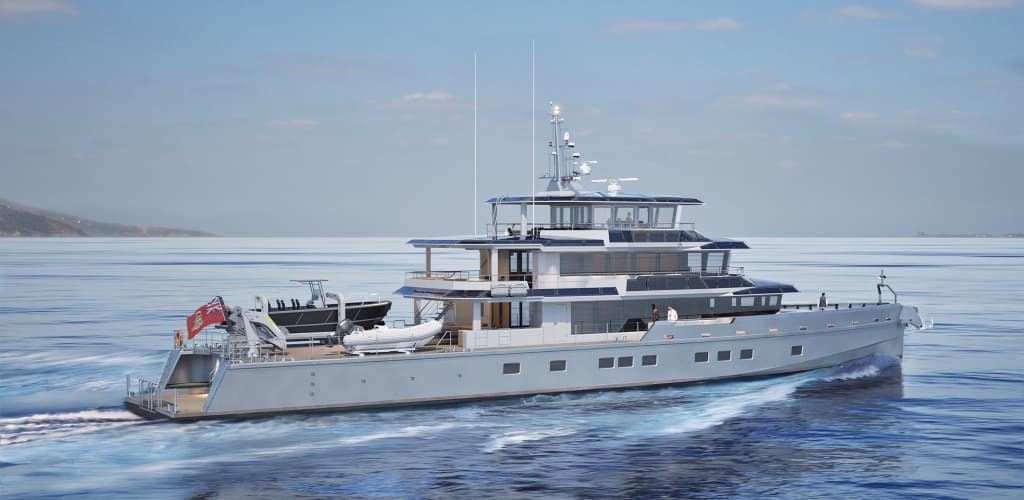 Empresa inglesa promete lançar iate com superestrutura de alumínio até o final de 2025