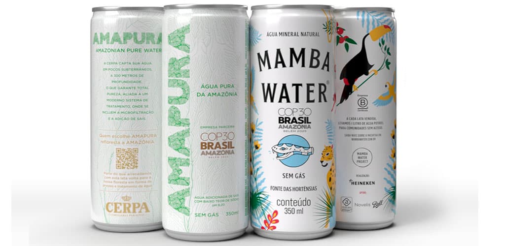 Fornecedora oficial das latas de água da COP 30, Ball reforça economia circular durante o evento