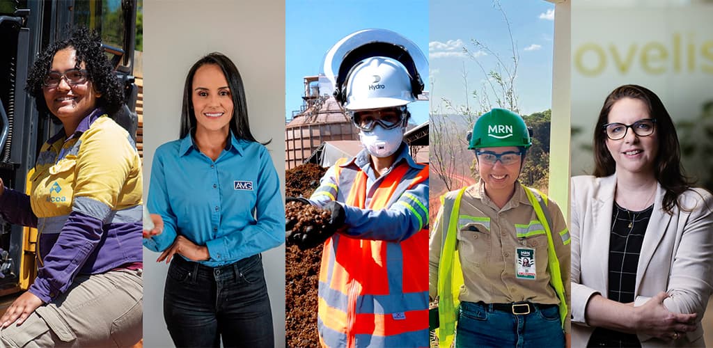 Mulheres que avançam na cadeia do alumínio