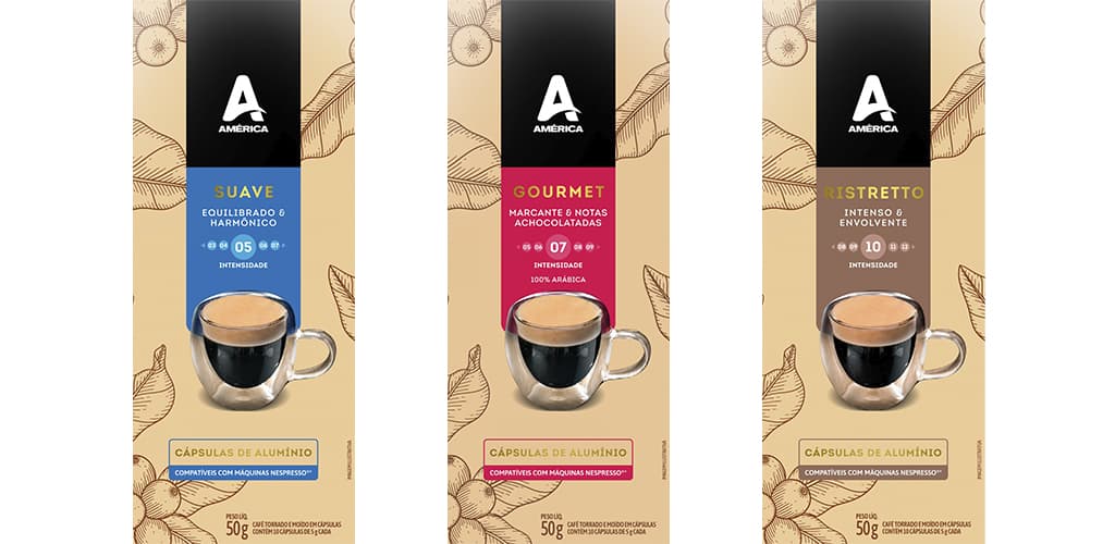Café América lança cápsulas de alumínio