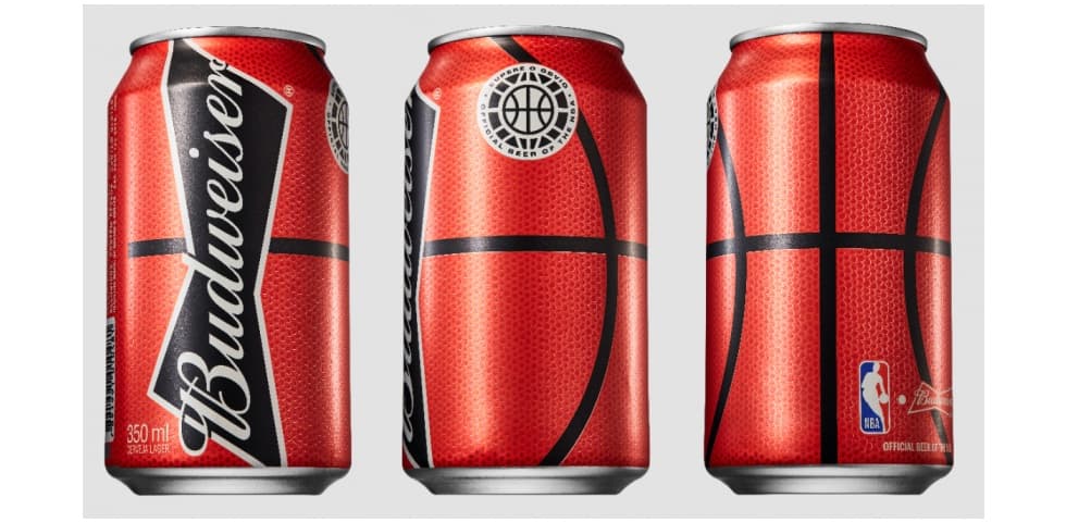 Para celebrar finais da NBA, Budweiser lança lata em forma de bola de basquete