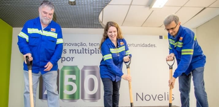 Novelis celebra 45 anos da fábrica de Pindamonhangaba e inicia expansão da unidade