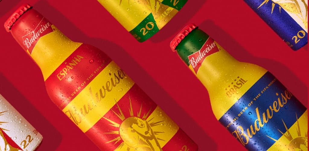 Budweiser lança garrafas de alumínio colecionáveis da Copa do Mundo da FIFA™