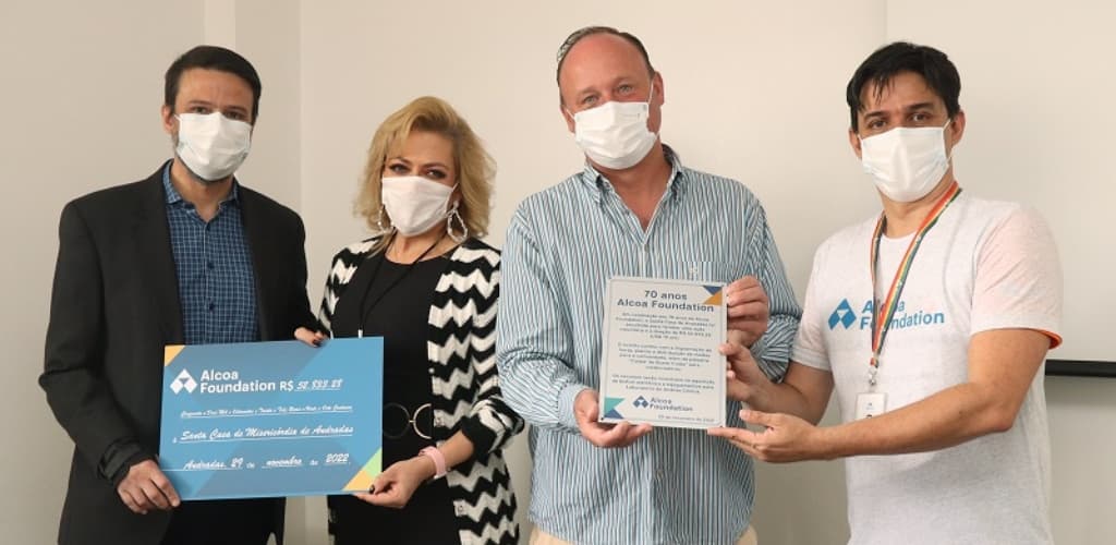 Alcoa Foundation doa cerca de R$ 53 mil para Santa Casa de Andradas (MG)