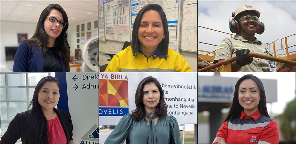 Jovens mulheres ingressam e progridem na indústria do alumínio