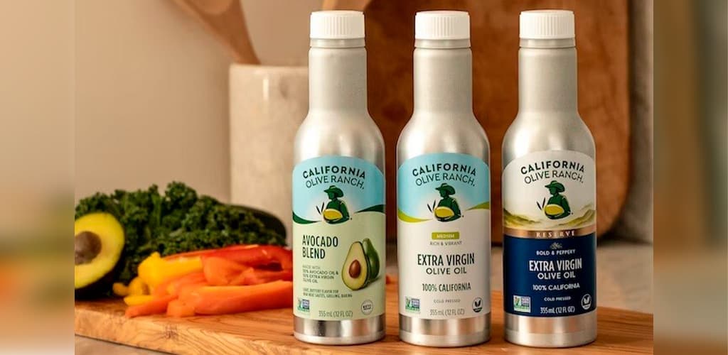 Óleos da California Olive Ranch são lançados em novas embalagens de alumínio
