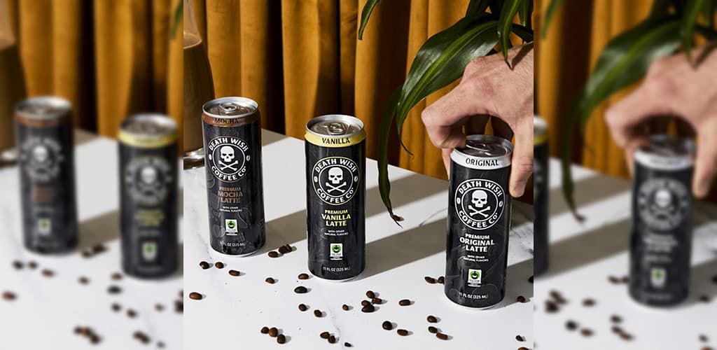 Death Wish Coffee lança lattes premium em lata de alumínio